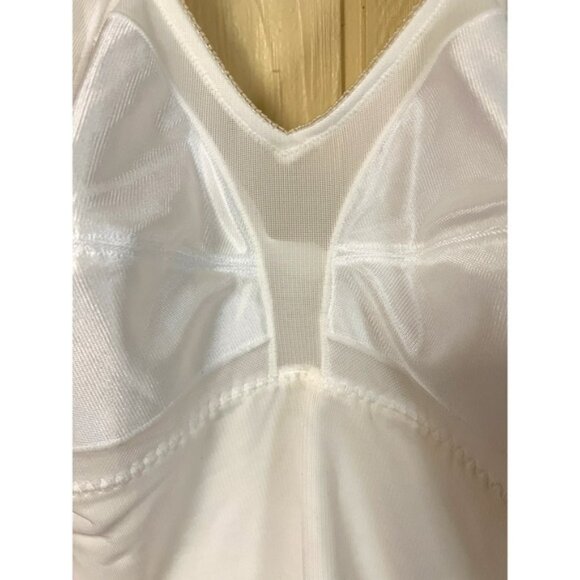 36C Long Tall Torso Shaper Shapewear White Extra Firm Control Compression NEW - Picture 7 of 15